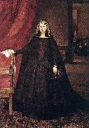 Juan Bautista Martinez del Mazo The Empress Dona Margarita de Austria in Mourning Dress oil on canvas